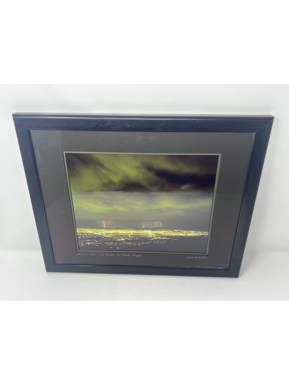Framed Photo of Phoenix, Arizona Lightning Storm